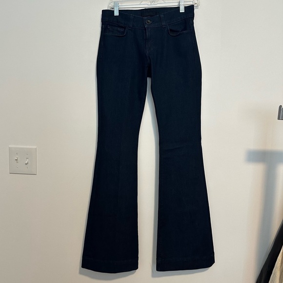 J brand Y2K two way stretch flare leg low rise jeans dark wash - Picture 1 of 7
